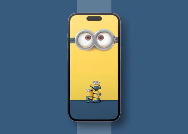Minions cool Dynamic Island wallpaper for iPhone