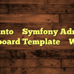 Adminto – Symfony Admin & Dashboard Template – WebEn