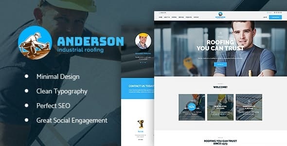 Anderson v125 Industrial Roofing Services Construction WordPress Theme| Anderson v1.3.0 - Industrial Roofing Services Construction WordPress Theme