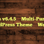 Avas v6.4.5 – Multi-Purpose WordPress Theme – WebEn