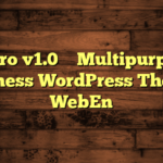 Bepro v1.0 – Multipurpose Business WordPress Theme – WebEn