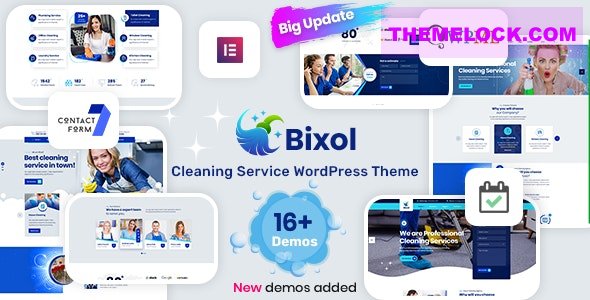 Bixol v165 Cleaning Services WordPress| Bixol v1.6.6 - Cleaning Services WordPress