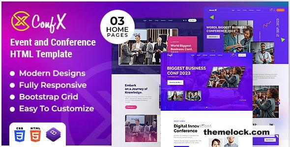 ConfX Event Conference HTML Template| ConfX - Event & Conference HTML Template