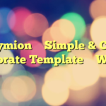Endymion – Simple & Clean Corporate Template – WebEn