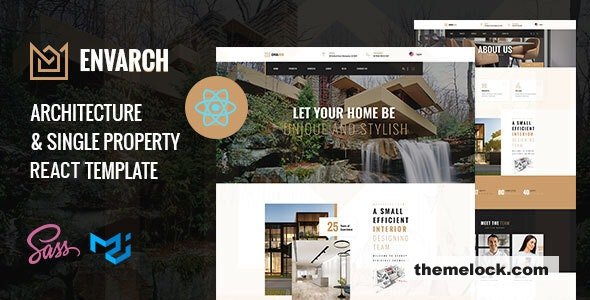 EnvArch Architecture and Single Property React Template| EnvArch - Architecture and Single Property React Template