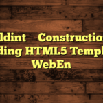 Euildint – Construction & Building HTML5 Template – WebEn
