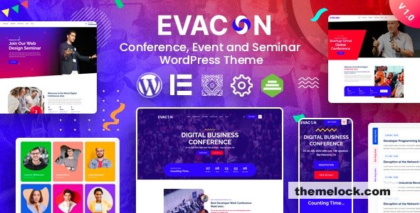 Evacon v105 Event Conference WordPress Theme| Evacon v1.0.7 - Event & Conference WordPress Theme