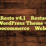 GoodResto v4.1 – Restaurant WordPress Theme + Woocommerce – WebEn