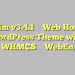 Hostim v3.4.1 – Web Hosting WordPress Theme with WHMCS – WebEn