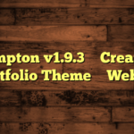 Humpton v1.9.3 – Creative Portfolio Theme – WebEn