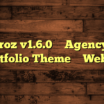 Imroz v1.6.0 – Agency & Portfolio Theme – WebEn