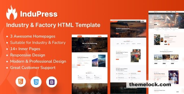 InduPress Industry Factory HTML Template| InduPress - Industry & Factory HTML Template