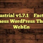 Industrial v1.7.1 – Factory Business WordPress Theme – WebEn