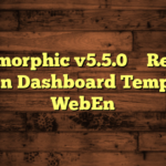 Isomorphic v5.5.0 – React Admin Dashboard Template – WebEn
