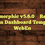 Isomorphic v5.6.0 – React Admin Dashboard Template – WebEn