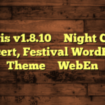 Jarvis v1.8.10 – Night Club, Concert, Festival WordPress Theme – WebEn