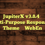 JupiterX v3.8.4 – Multi-Purpose Responsive Theme – WebEn