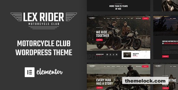 LexRider v163 Motorcycle Club WordPress Theme| LexRider v1.6.5 - Motorcycle Club WordPress Theme