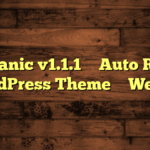 Mechanic v1.1.1 – Auto Repair WordPress Theme – WebEn