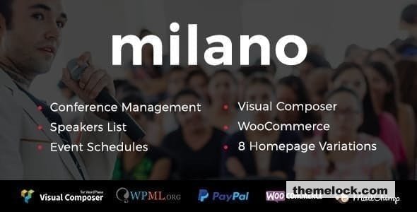 Milano v112 Event Conference WordPress| Milano v1.1.2 - Event & Conference WordPress