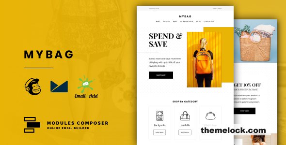 MyBag E commerce Responsive Email for Fashion Accessories| MyBag - E-commerce Responsive Email for Fashion & Accessories