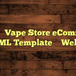 Odor – Vape Store eCommerce HTML Template – WebEn