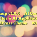 Openup v1.0.5 – AI Content Writer & AI Application WordPress Theme – WebEn