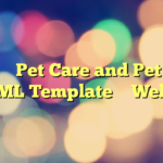 Patte – Pet Care and Pet Shop HTML Template – WebEn