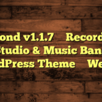 Recond v1.1.7 – Recording Studio & Music Band WordPress Theme – WebEn