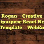 Rogan – Creative Multipurpose React Next js Template – WebEn