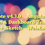 Skote v4.3.0 – Angular 16 Admin & Dashboard Template + Sketch – WebEn