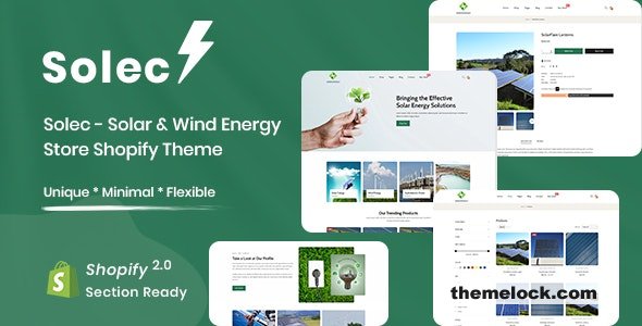 Solec Solar Wind Energy Store Shopify Theme| Solec - Solar & Wind Energy Store Shopify Theme