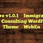 Vistro v1.0.1 – Immigration Visa Consulting WordPress Theme – WebEn