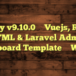 Vuexy v9.10.0 – Vuejs, React, HTML & Laravel Admin Dashboard Template – WebEn