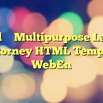 Wakil – Multipurpose Lawyer & Attorney HTML Template – WebEn