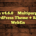 Xtra v4.6.0 – Multipurpose WordPress Theme + RTL – WebEn